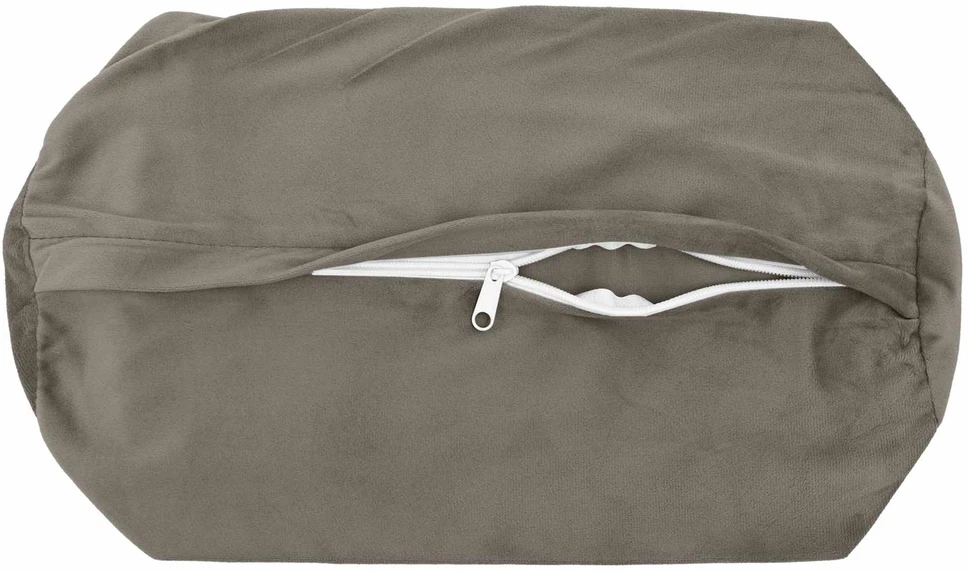 Pagalvėlės užvalkalas 2 pcs HEERLEN Šviesiai pilka Ø 15 x 40 cm