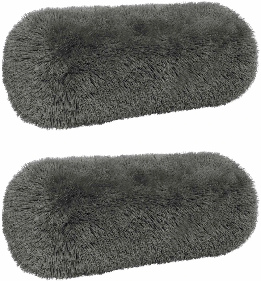 Pagalvėlės užvalkalas 2 pcs HEERLEN Šviesiai pilka Ø 15 x 40 cm