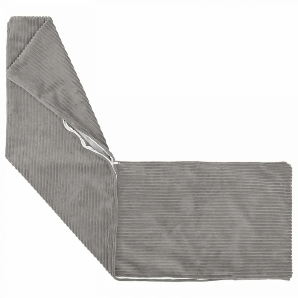 Pagalvėlės užvalkalas 2 pcs HEERLEN Šviesiai pilka 40 x 145 cm