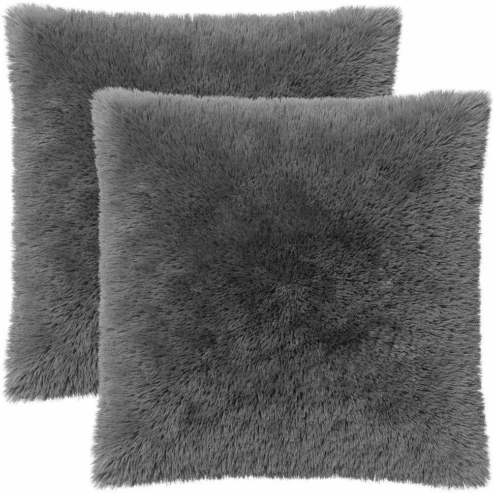 Pagalvėlės užvalkalas 2 pcs HEERLEN Šviesiai pilka 80 x 80 cm