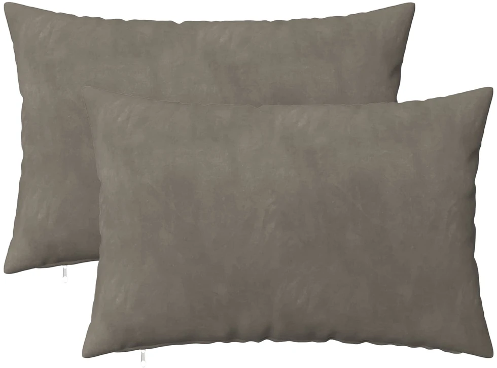 Pagalvėlės užvalkalas 2 pcs HEERLEN Šviesiai pilka 50 x 80 cm