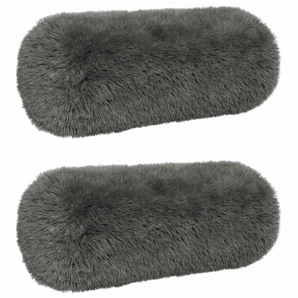 Pagalvėlės užvalkalas 2 pcs HEERLEN Šviesiai pilka Ø 15 x 40 cm