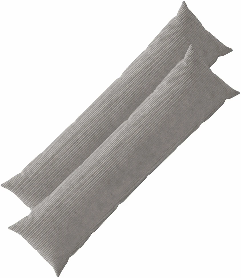 Pagalvėlės užvalkalas 2 pcs HEERLEN Šviesiai pilka 40 x 145 cm