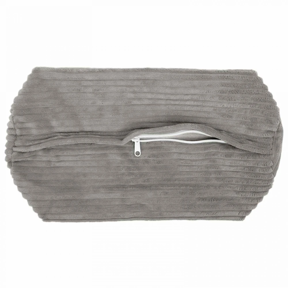 Pagalvėlės užvalkalas 2 pcs HEERLEN Šviesiai pilka Ø 15 x 40 cm