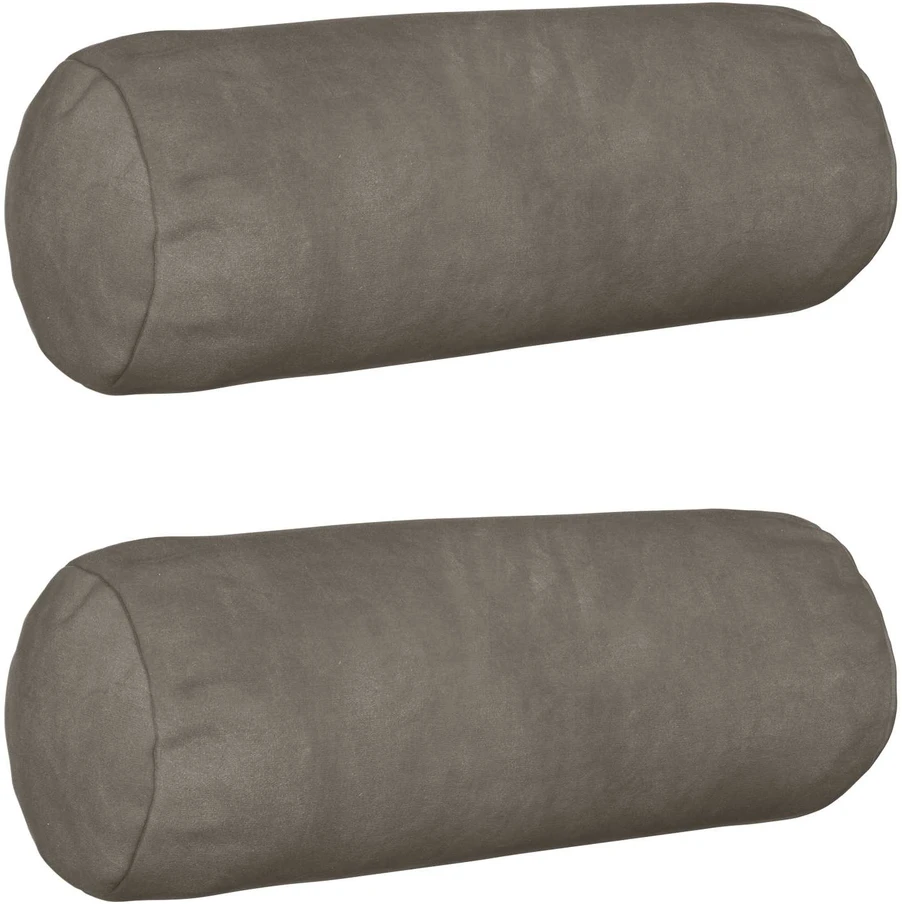 Pagalvėlės užvalkalas 2 pcs HEERLEN Šviesiai pilka Ø 15 x 40 cm