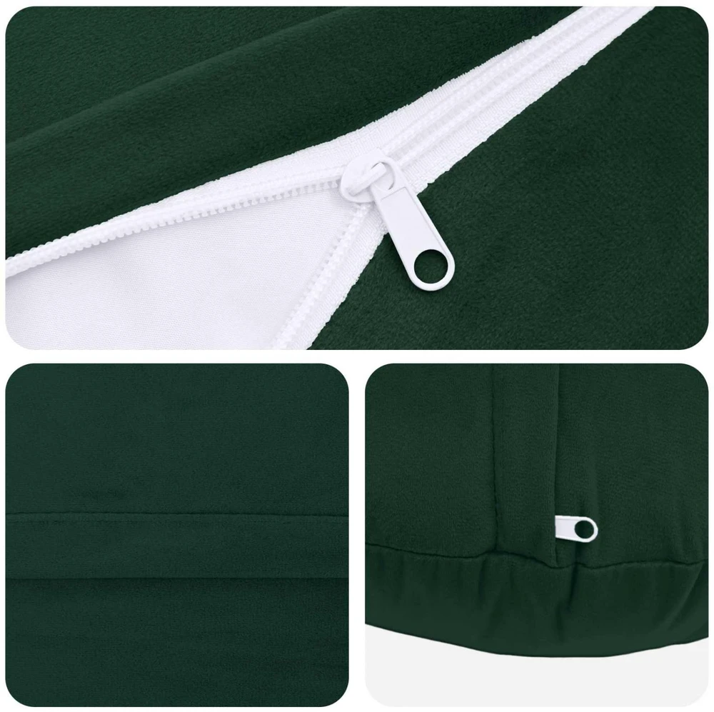 Pagalvėlės užvalkalas 2 pcs HEERLEN Tamsiai žalia Ø 30 cm