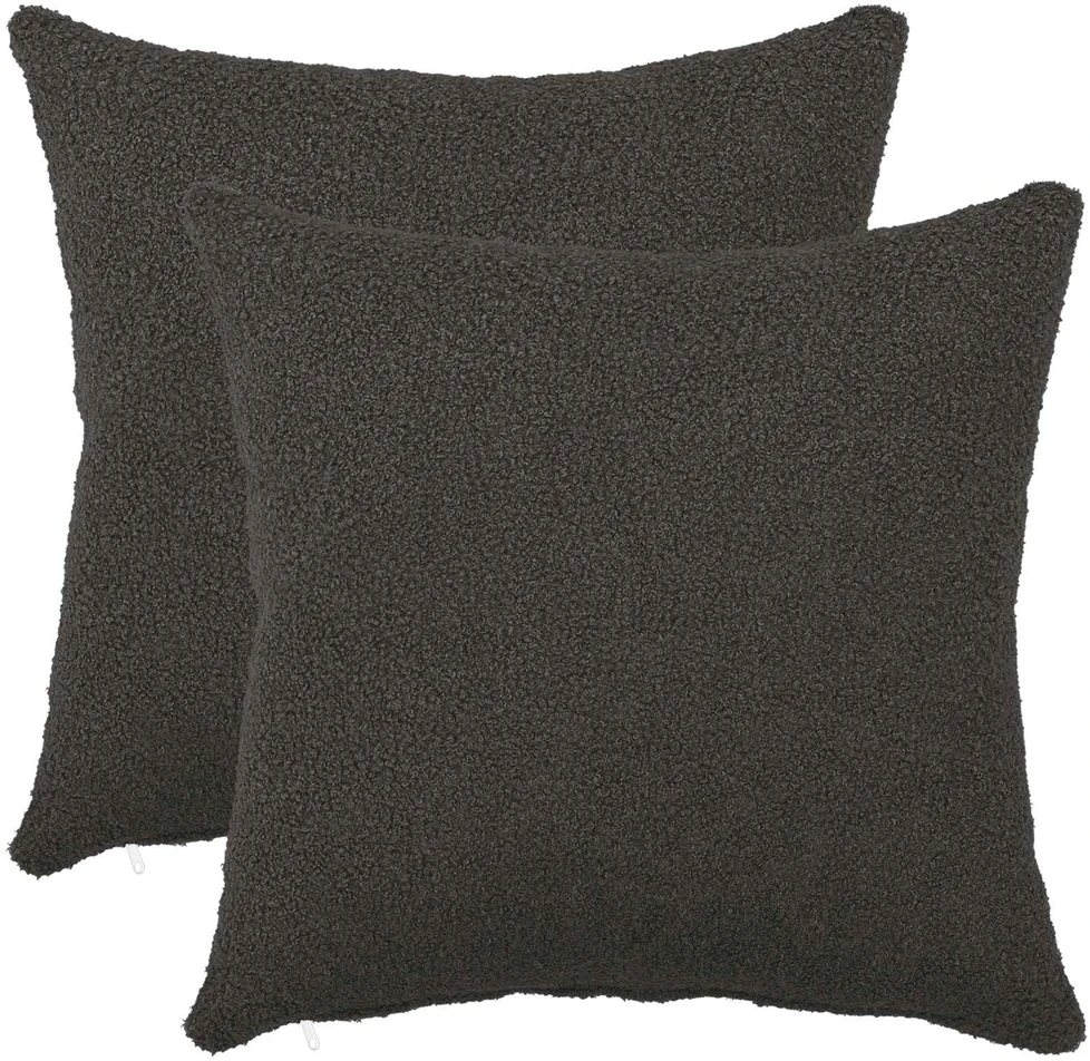Pagalvėlės užvalkalas 2 pcs HEERLEN Tamsiai pilka 35 x 35 cm