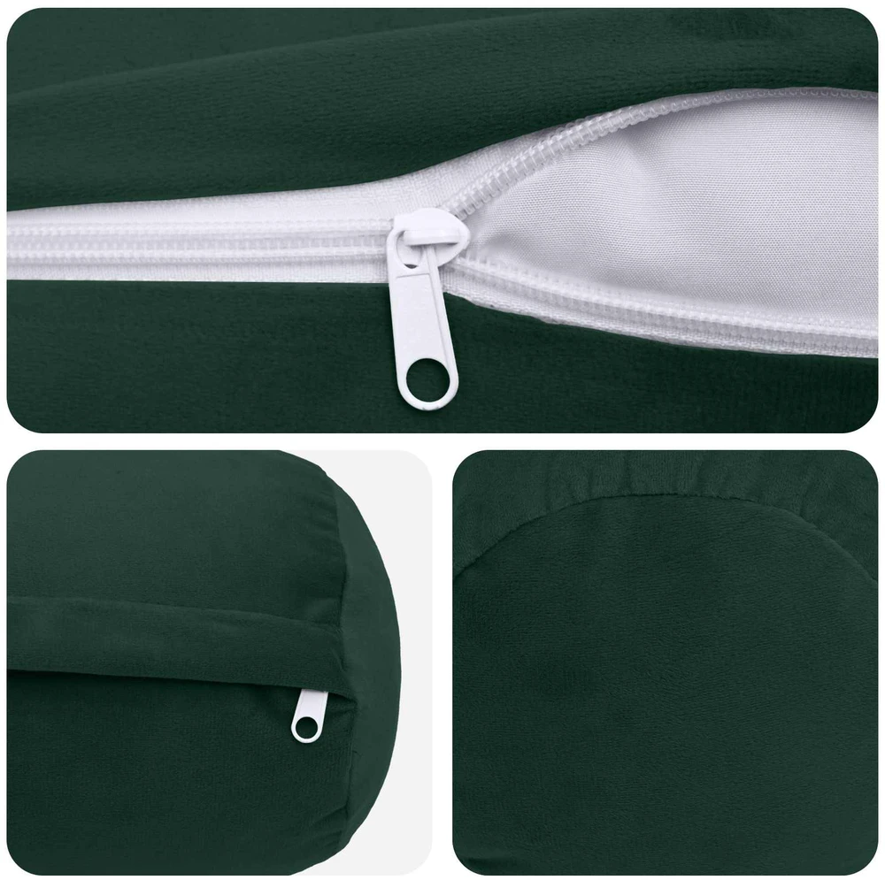 Pagalvėlės užvalkalas 2 pcs HEERLEN Tamsiai žalia Ø 15 x 40 cm