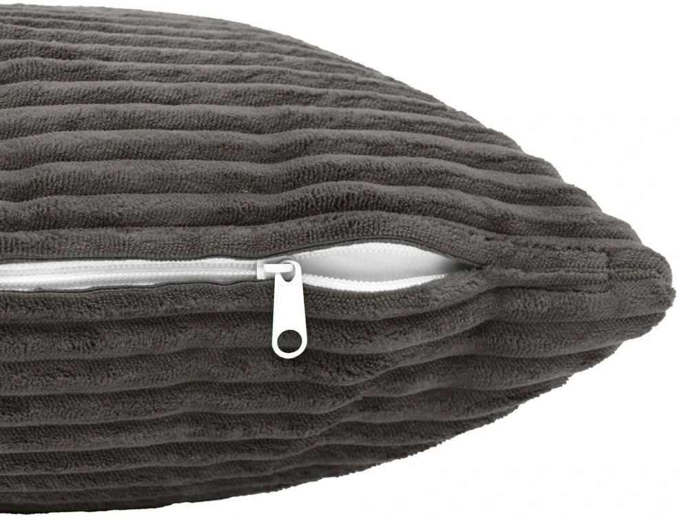Pagalvėlės užvalkalas 2 pcs HEERLEN Tamsiai pilka 40 x 145 cm