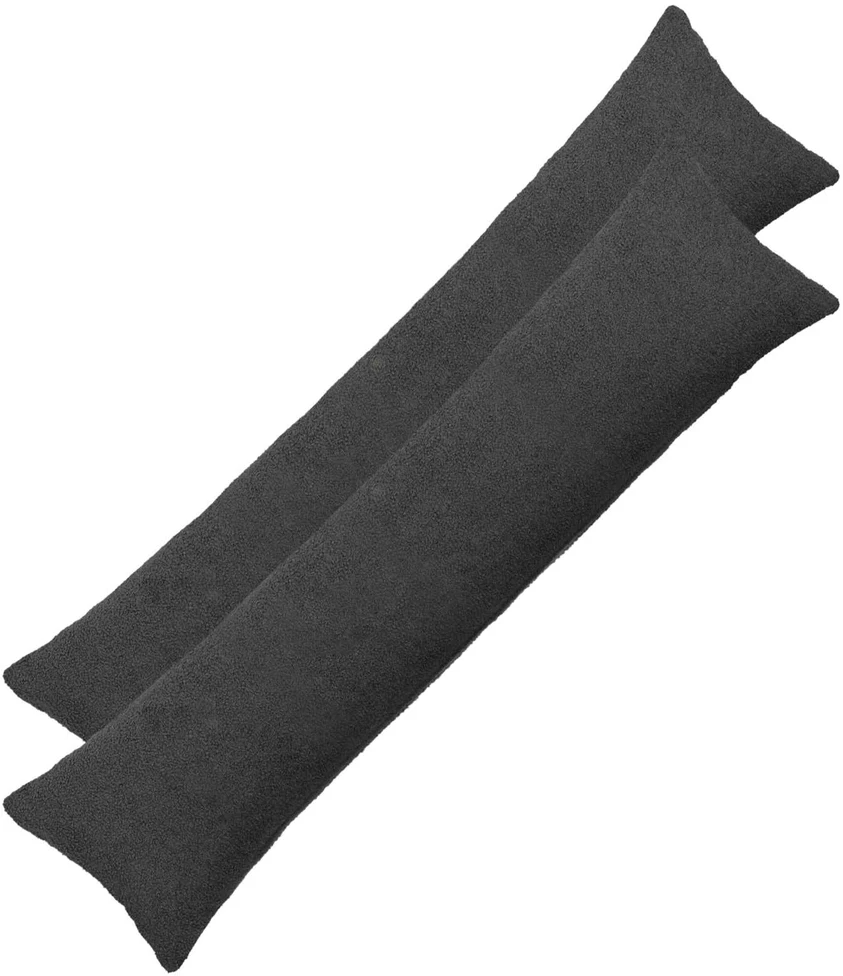 Pagalvėlės užvalkalas 2 pcs HEERLEN Tamsiai pilka 40 x 145 cm