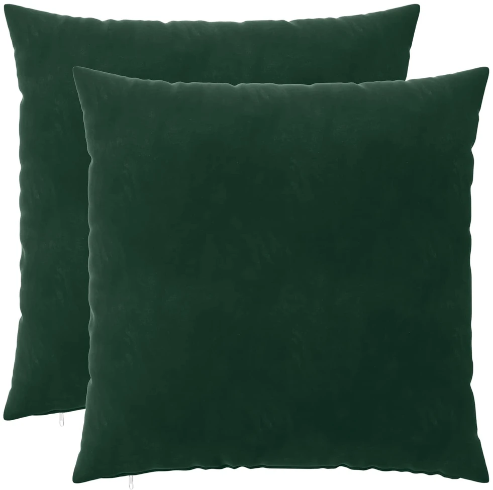 Pagalvėlės užvalkalas 2 pcs HEERLEN Tamsiai žalia 80 x 80 cm