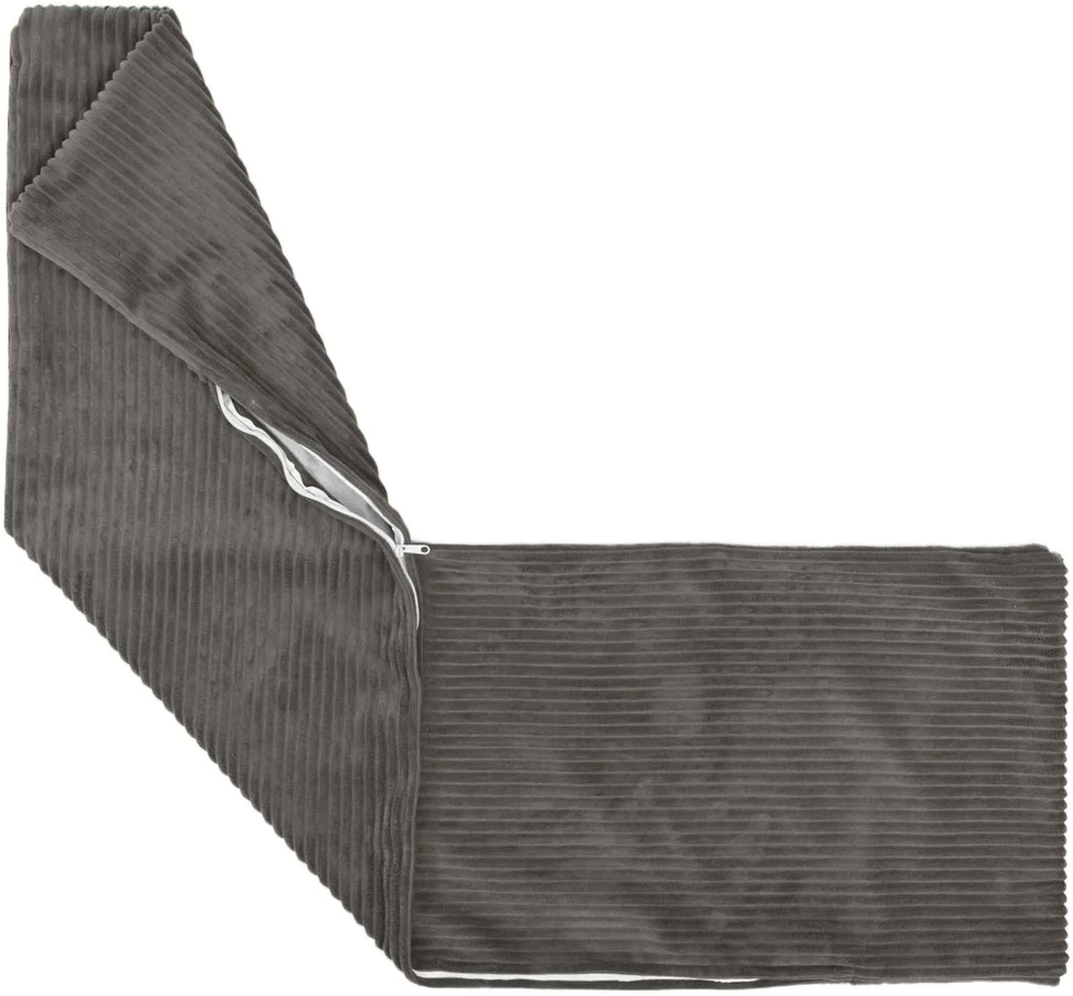 Pagalvėlės užvalkalas 2 pcs HEERLEN Tamsiai pilka 40 x 145 cm
