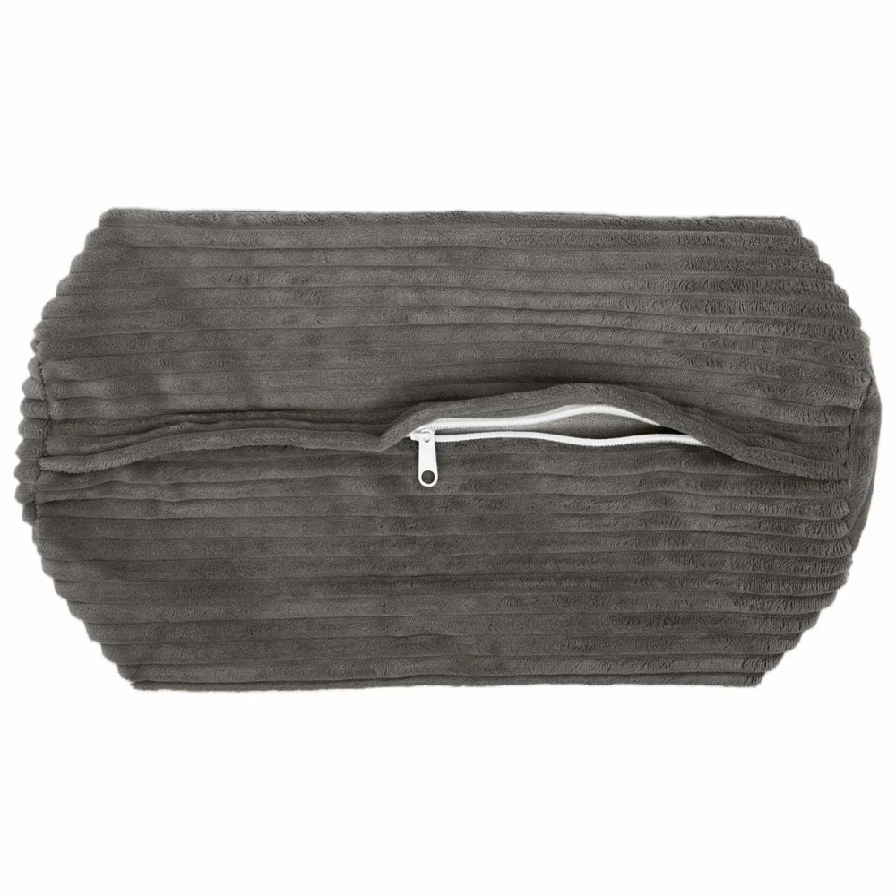 Pagalvėlės užvalkalas 2 pcs HEERLEN Tamsiai pilka Ø 15 x 40 cm