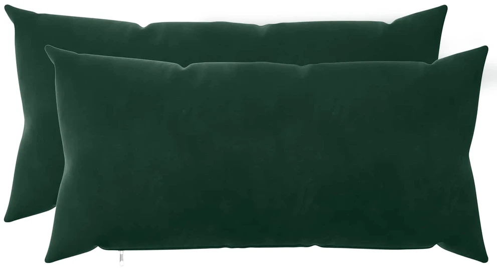 Pagalvėlės užvalkalas 2 pcs HEERLEN Tamsiai žalia 40 x 80 cm
