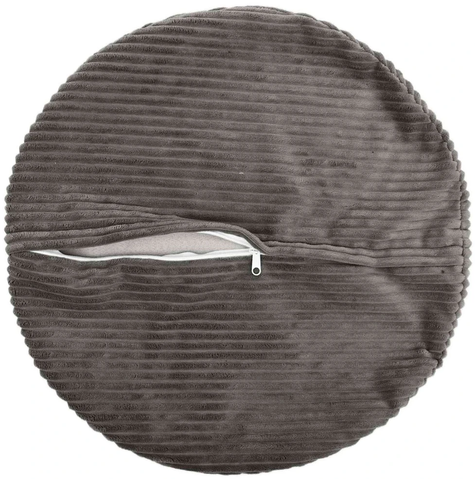 Pagalvėlės užvalkalas 2 pcs HEERLEN Tamsiai pilka Ø 60 cm