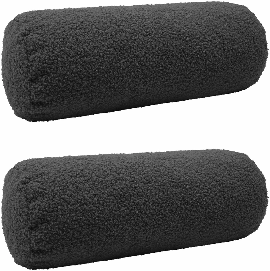 Pagalvėlės užvalkalas 2 pcs HEERLEN Tamsiai pilka Ø 15 x 40 cm