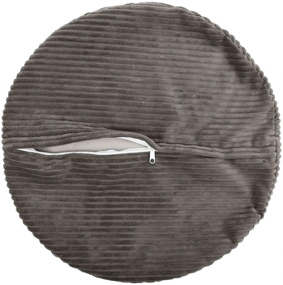 Pagalvėlės užvalkalas 2 pcs HEERLEN Tamsiai pilka Ø 60 cm