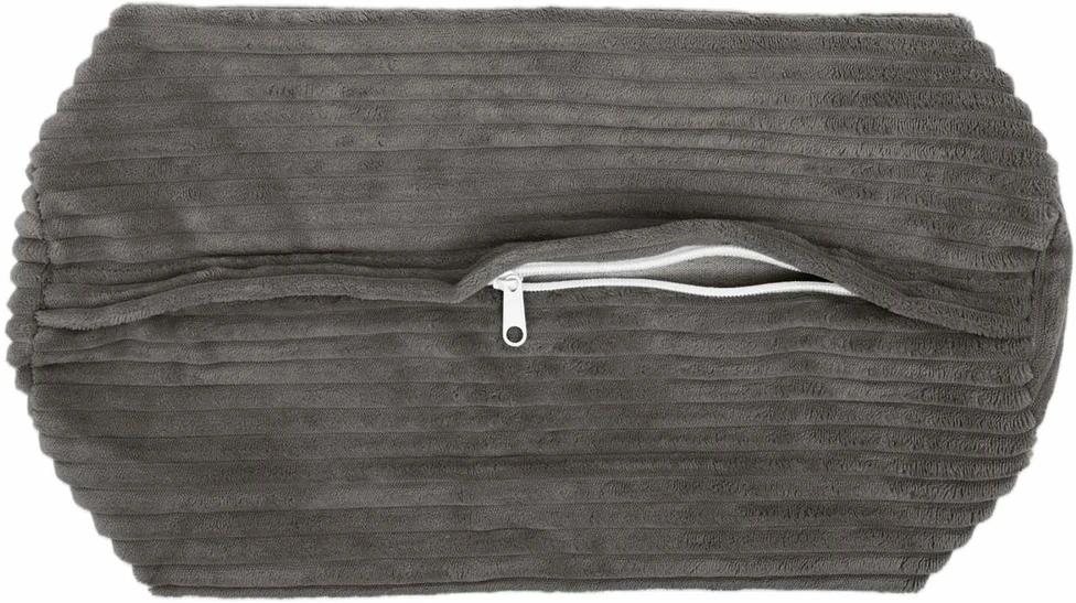 Pagalvėlės užvalkalas 2 pcs HEERLEN Tamsiai pilka Ø 15 x 40 cm