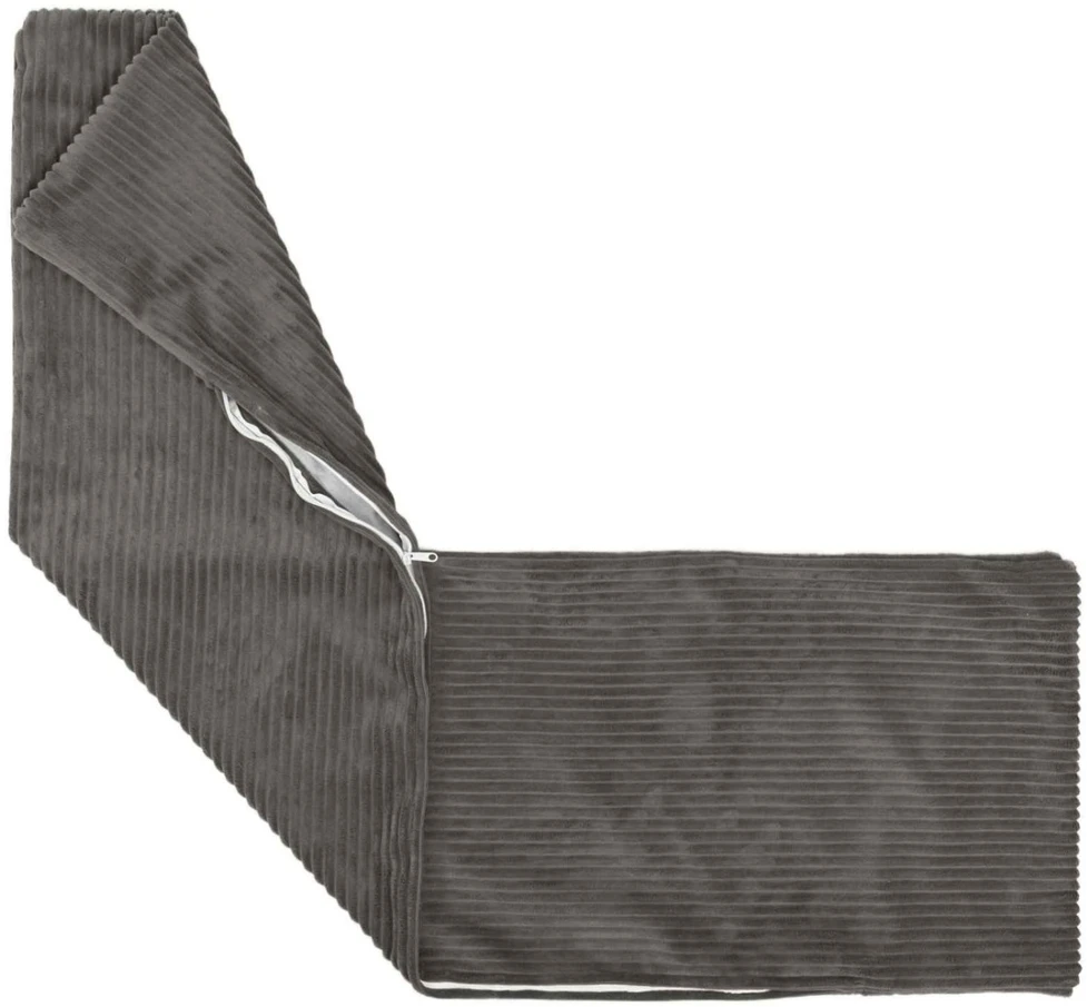 Pagalvėlės užvalkalas 2 pcs HEERLEN Tamsiai pilka 40 x 145 cm