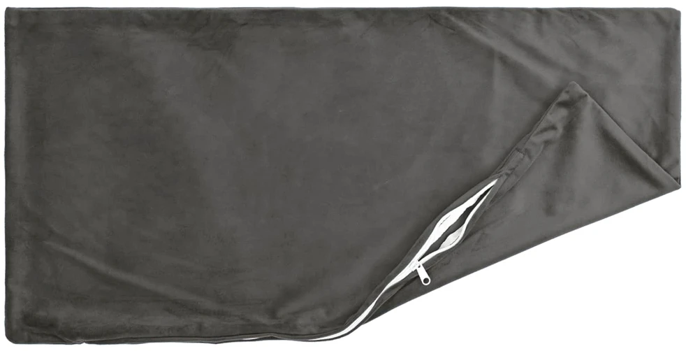 Pagalvėlės užvalkalas 2 pcs HEERLEN Tamsiai pilka 50 x 80 cm