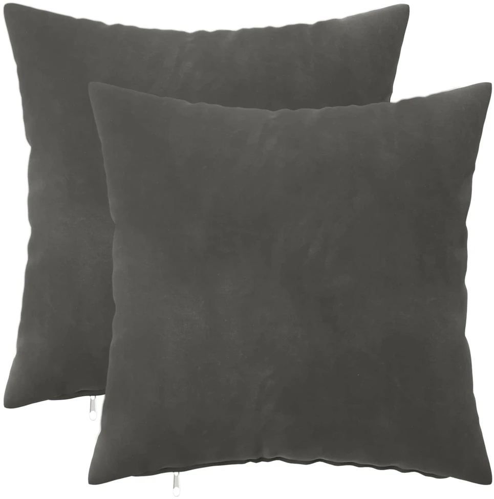 Pagalvėlės užvalkalas 2 pcs HEERLEN Tamsiai pilka 35 x 35 cm