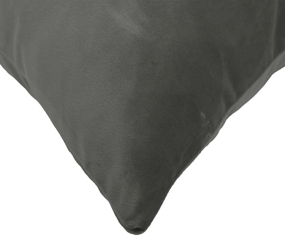 Pagalvėlės užvalkalas 2 pcs HEERLEN Tamsiai pilka 50 x 80 cm
