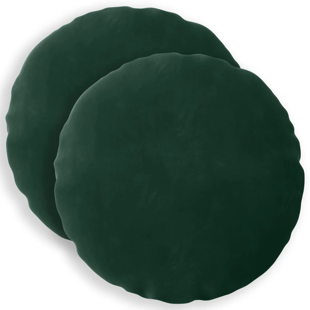 Pagalvėlės užvalkalas 2 pcs HEERLEN Tamsiai žalia Ø 60 cm