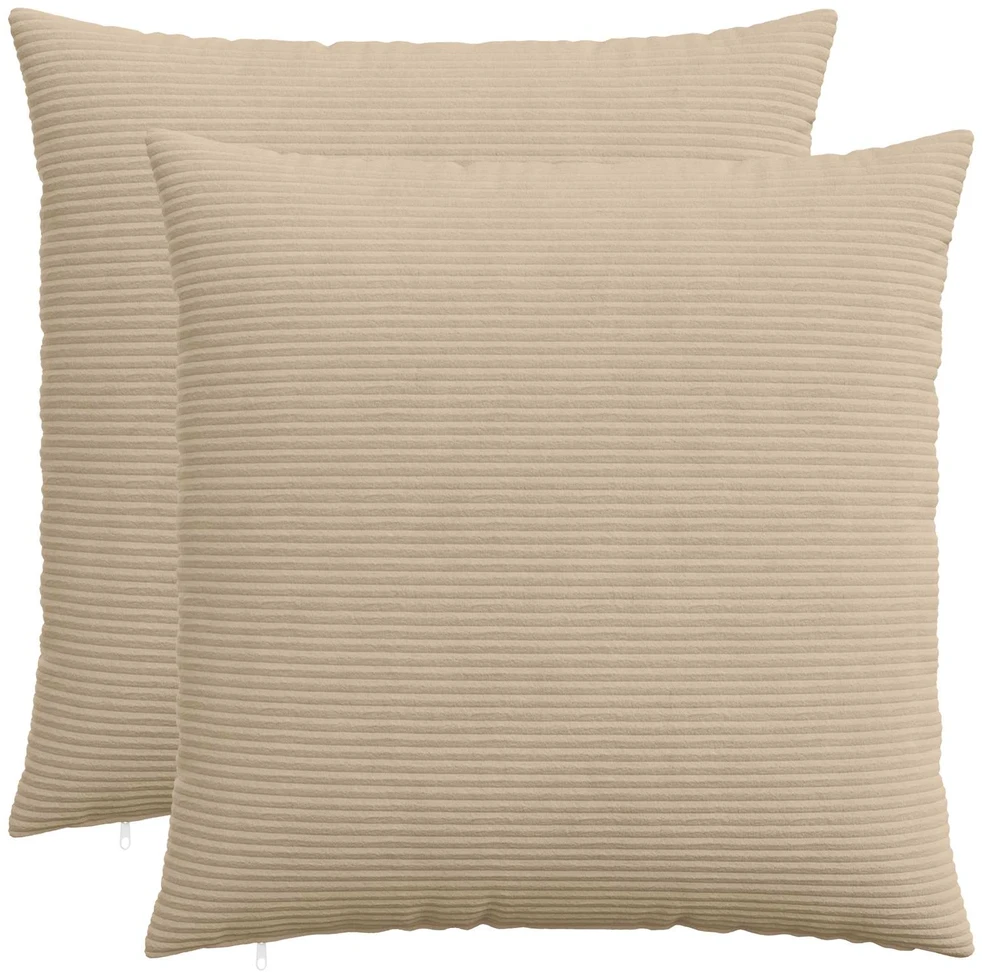 Pagalvėlės užvalkalas 2 pcs HEERLEN Taupe 60 x 60 cm mančester
