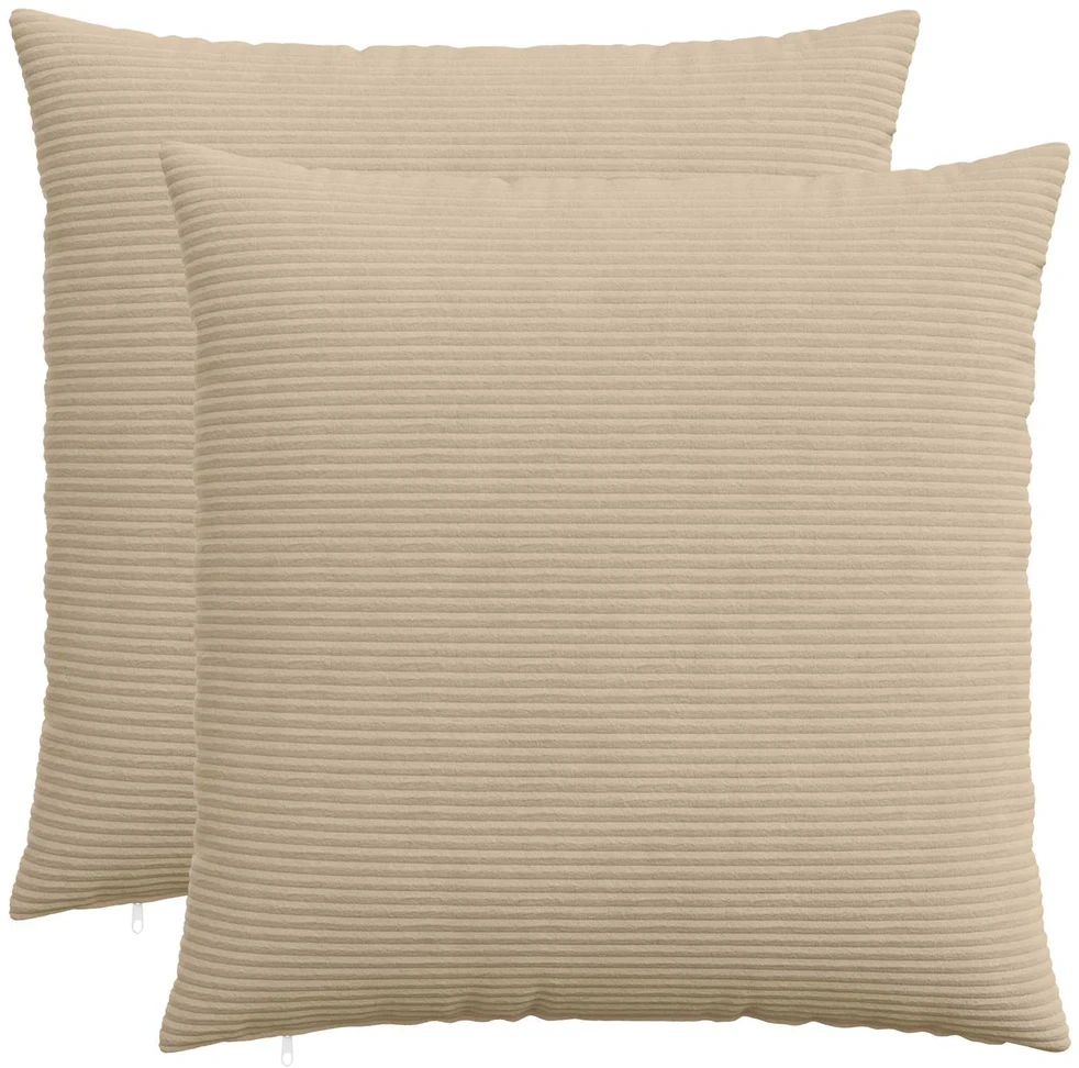 Pagalvėlės užvalkalas 2 pcs HEERLEN Taupe 70 x 70 cm mančester