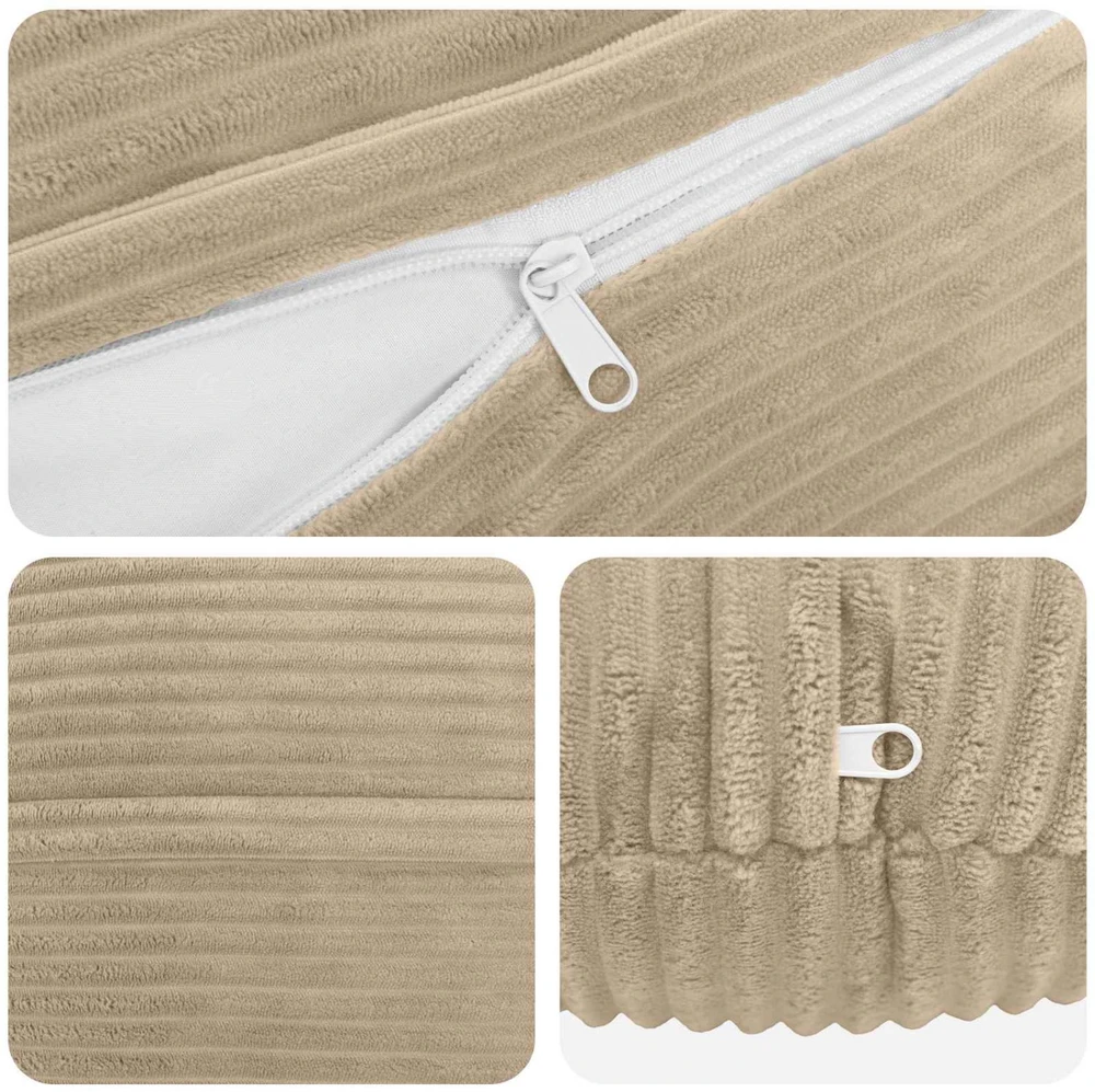 Pagalvėlės užvalkalas 2 pcs HEERLEN Taupe Ø 60 cm mančester