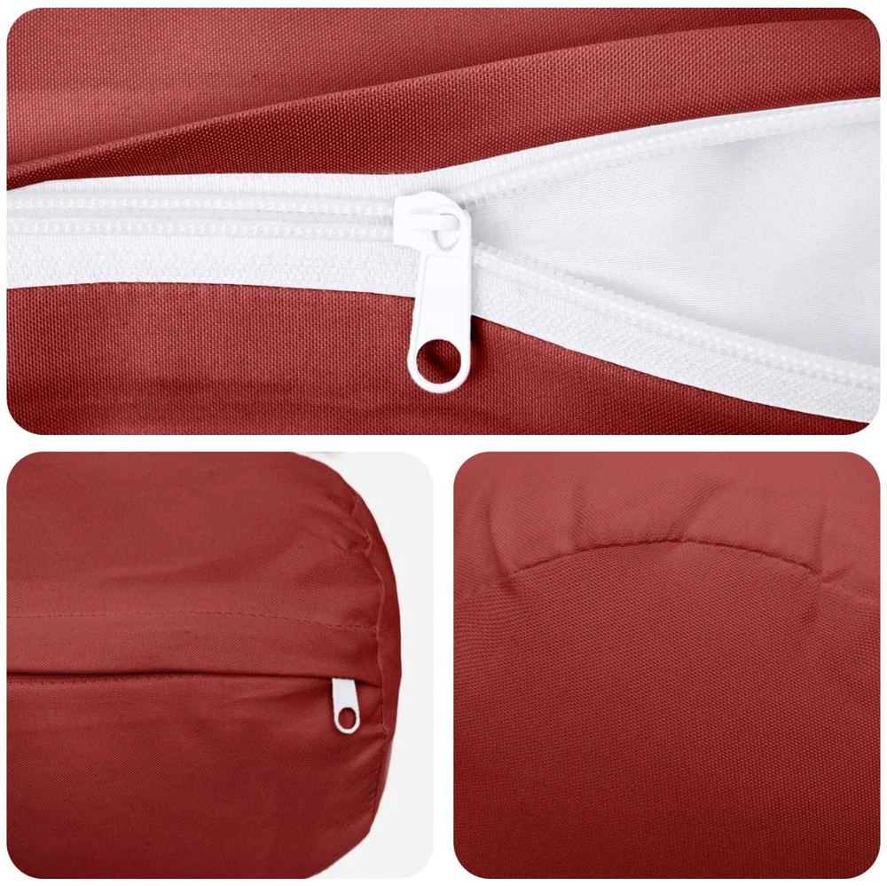 Pagalvėlės užvalkalas 2 pcs HEERLEN Vyno raudona Ø 15 x 40 cm