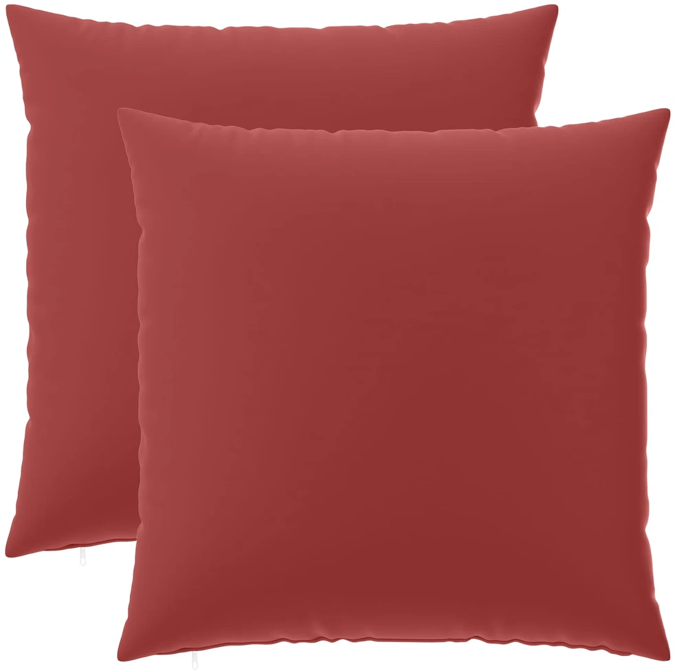 Pagalvėlės užvalkalas 2 pcs HEERLEN Vyno raudona 80 x 80 cm