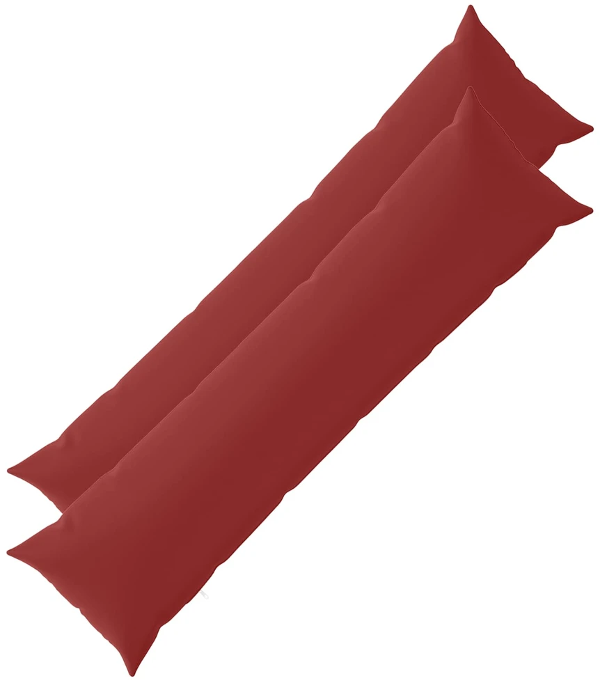 Pagalvėlės užvalkalas 2 pcs HEERLEN Vyno raudona 40 x 145 cm