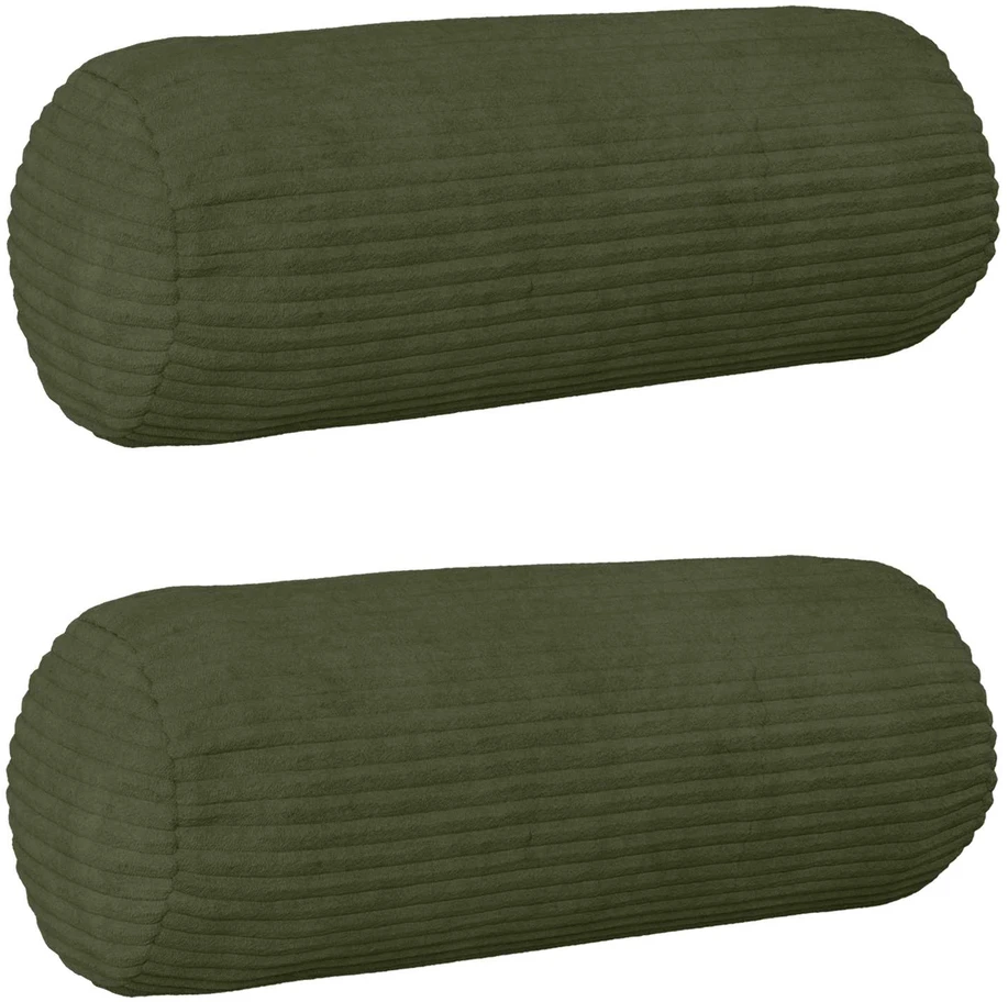Pagalvėlės užvalkalas 2 pcs HEERLEN Žalia Ø 15 x 40 cm