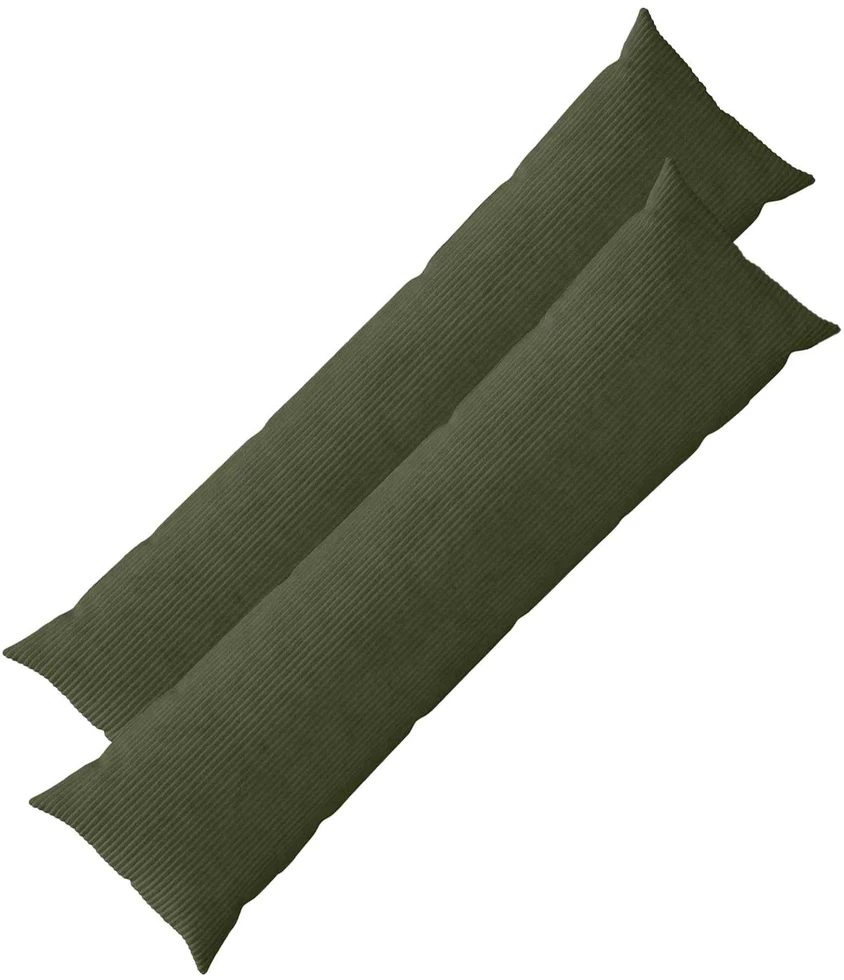 Pagalvėlės užvalkalas 2 pcs HEERLEN Žalia 40 x 145 cm mančester