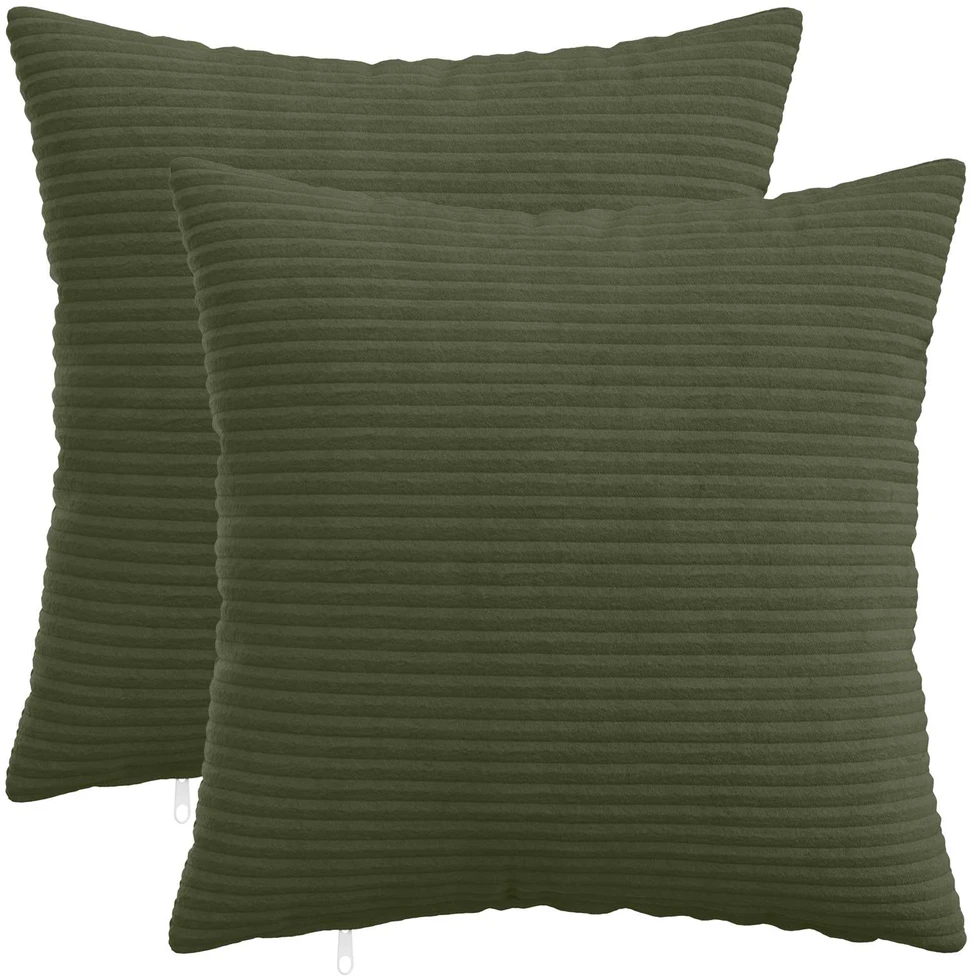 Pagalvėlės užvalkalas 2 pcs HEERLEN Žalia 45 x 45 cm mančester