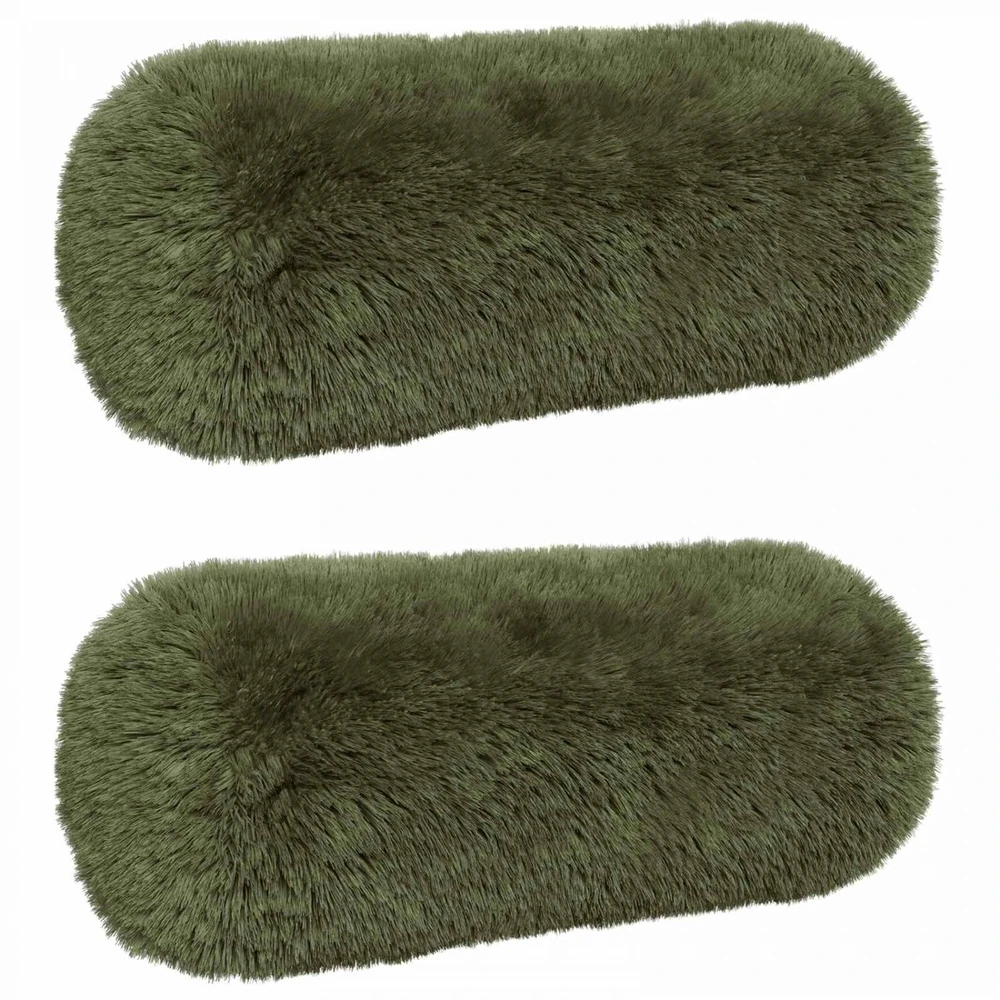 Pagalvėlės užvalkalas 2 pcs HEERLEN Žalia Ø 15 x 40 cm