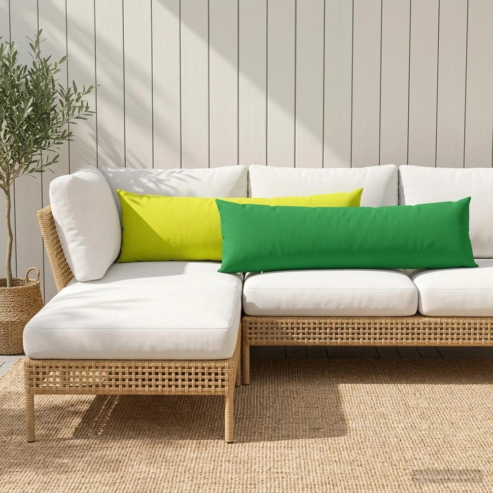 Pagalvėlės užvalkalas 2 pcs HEERLEN Žalia 40 x 145 cm