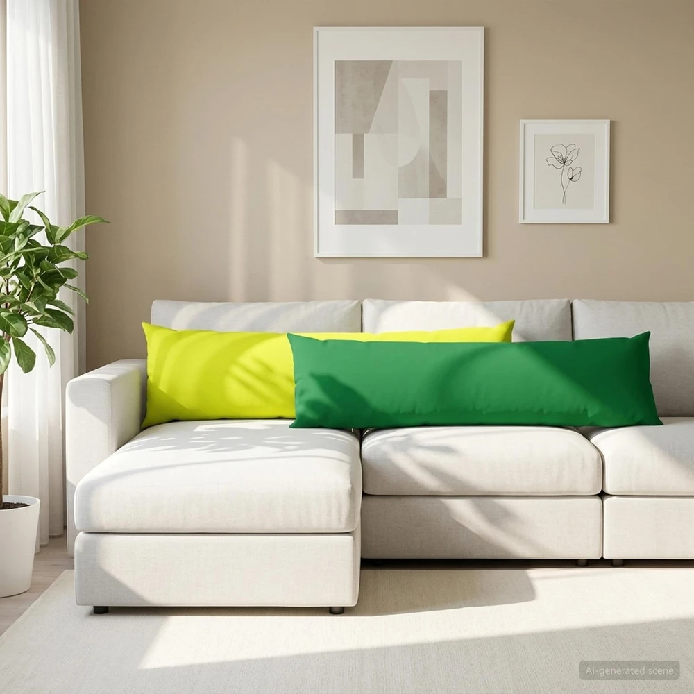 Pagalvėlės užvalkalas 2 pcs HEERLEN Žalia 40 x 145 cm