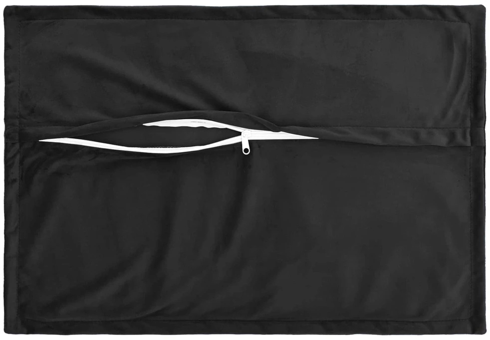 Pagalvėlės užvalkalas 2 pcs HOUTEN Juoda 50 x 75 cm Aksomas