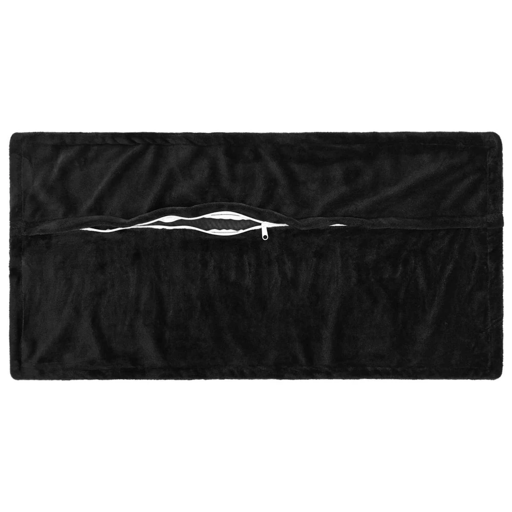 Pagalvėlės užvalkalas 2 pcs HOUTEN Juoda 40 x 80 cm Flanelė