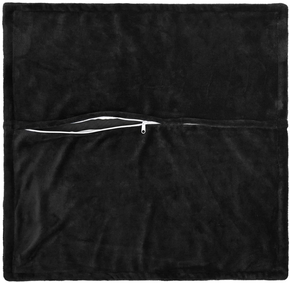 Pagalvėlės užvalkalas 2 pcs HOUTEN Juoda 40 x 40 cm Flanelė