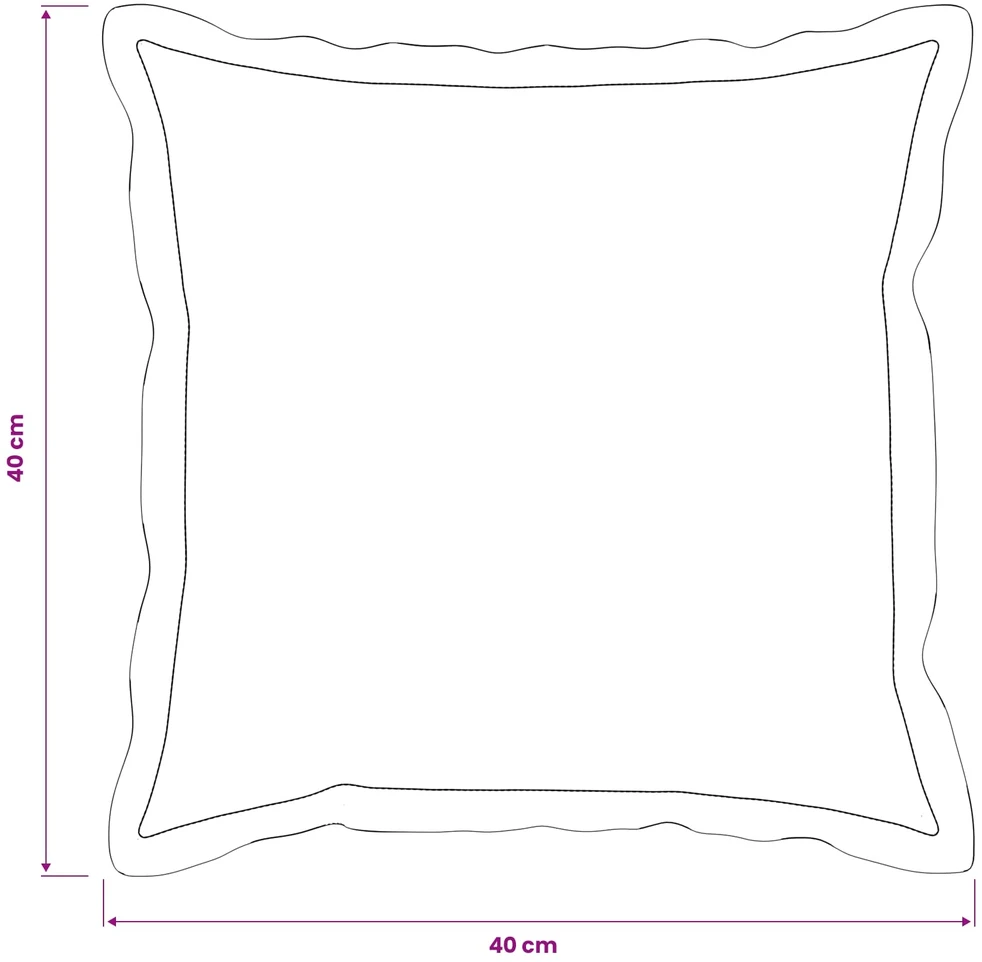 Pagalvėlės užvalkalas 2 pcs HOUTEN Juoda 40 x 40 cm Bouclé