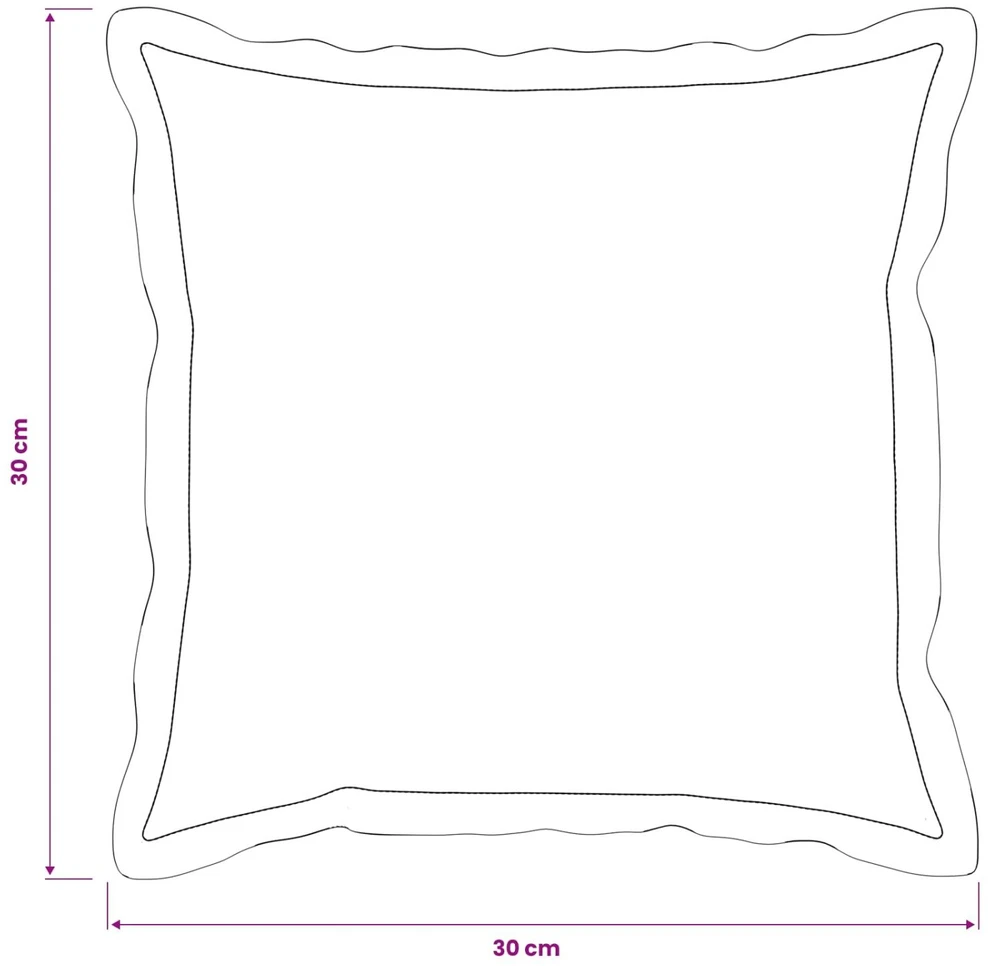 Pagalvėlės užvalkalas 2 pcs HOUTEN Juoda 30 x 30 cm
