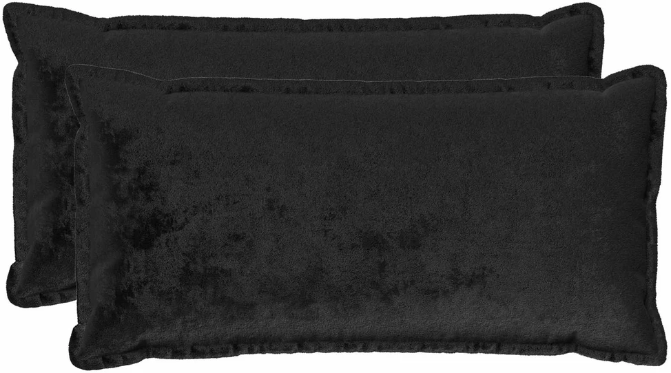 Pagalvėlės užvalkalas 2 pcs HOUTEN Juoda 40 x 80 cm Flanelė