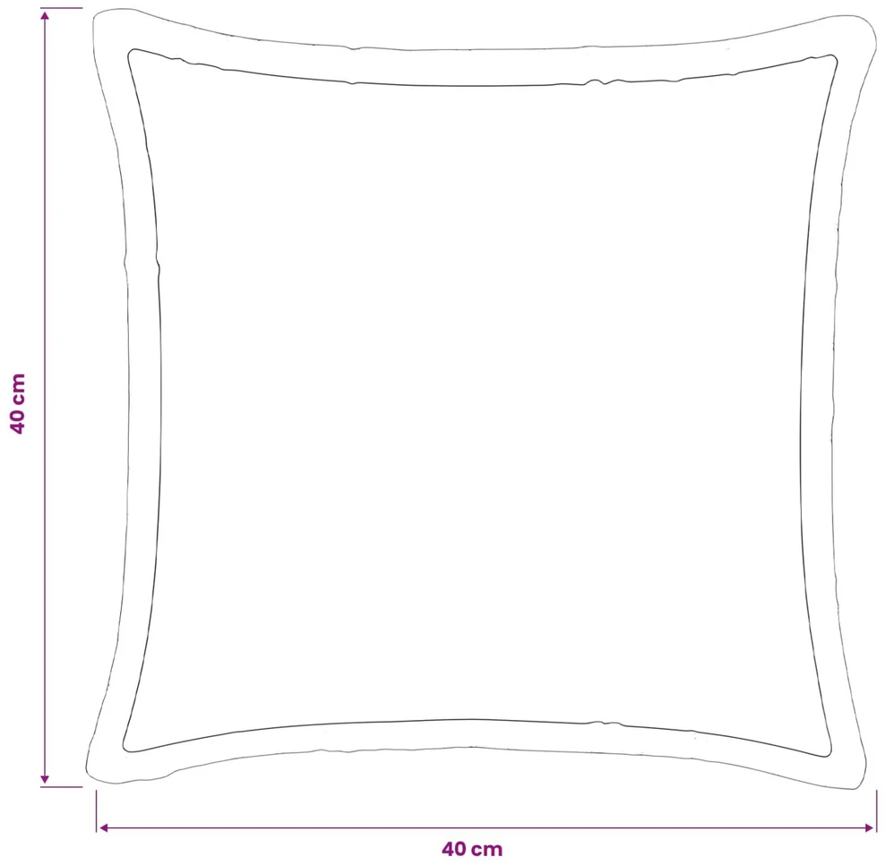 Pagalvėlės užvalkalas 2 pcs HOUTEN Juoda 40 x 40 cm Flanelė