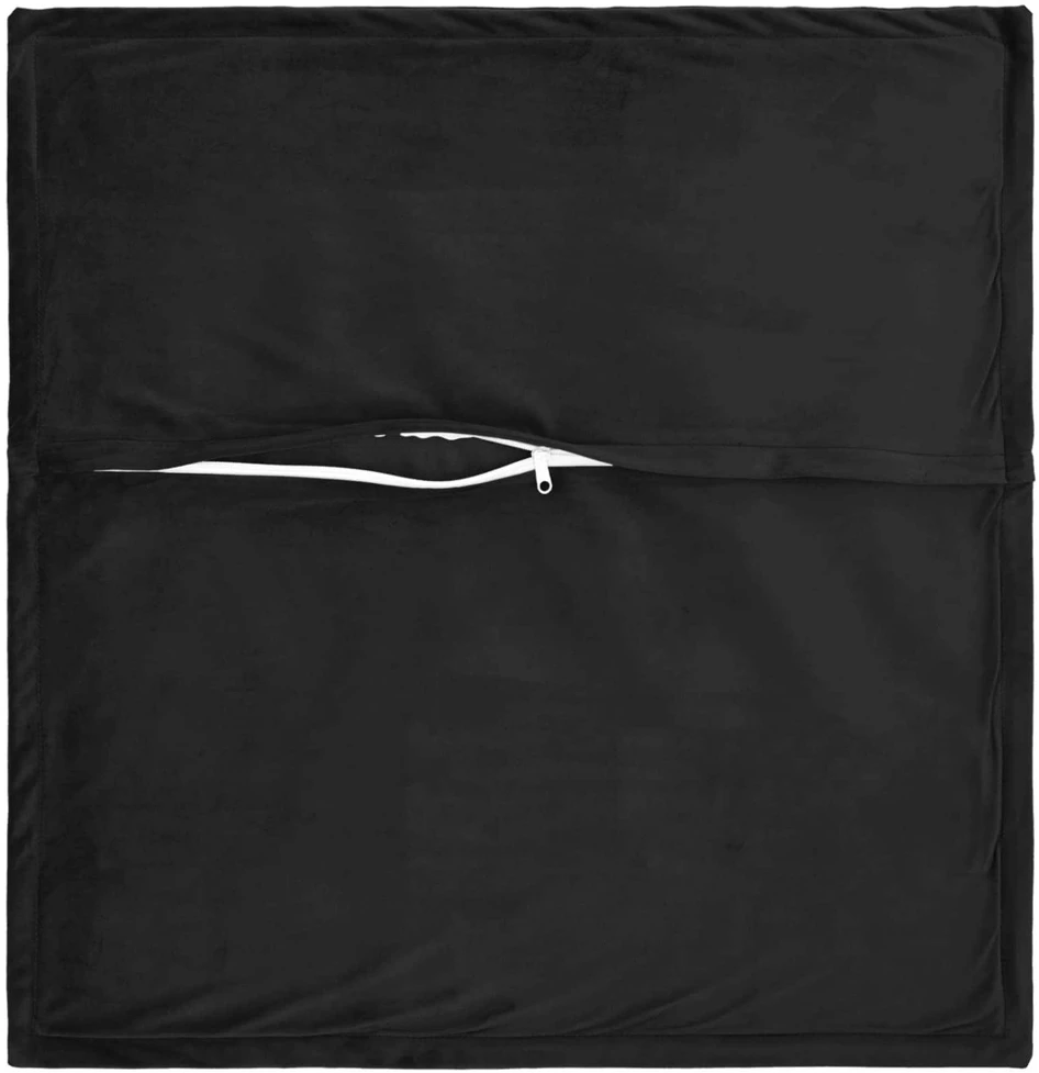 Pagalvėlės užvalkalas 2 pcs HOUTEN Juoda 40 x 40 cm Aksomas
