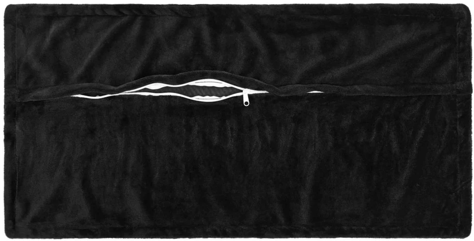 Pagalvėlės užvalkalas 2 pcs HOUTEN Juoda 40 x 80 cm Flanelė