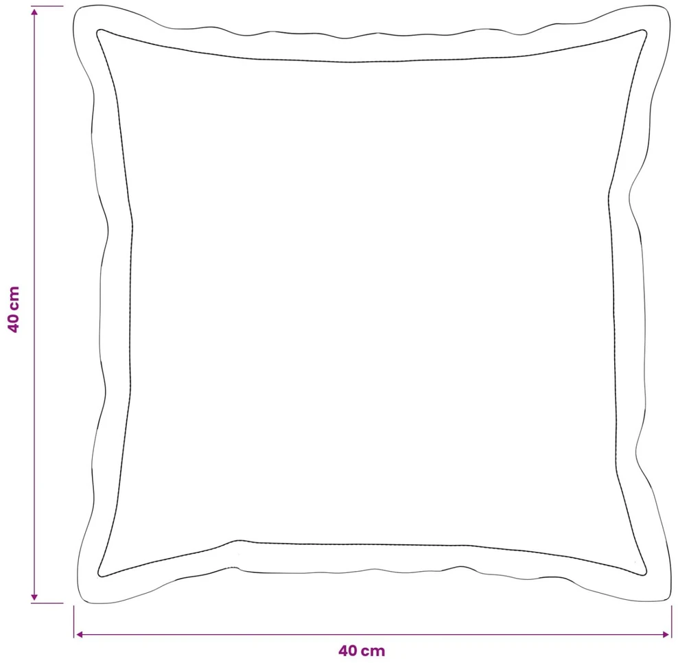 Pagalvėlės užvalkalas 2 pcs HOUTEN Juoda 40 x 40 cm
