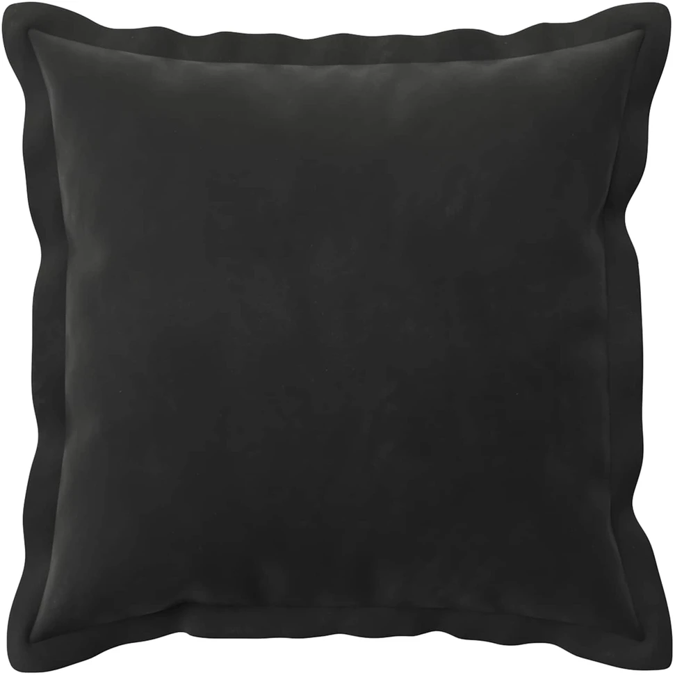 Pagalvėlės užvalkalas 2 pcs HOUTEN Juoda 40 x 40 cm Aksomas